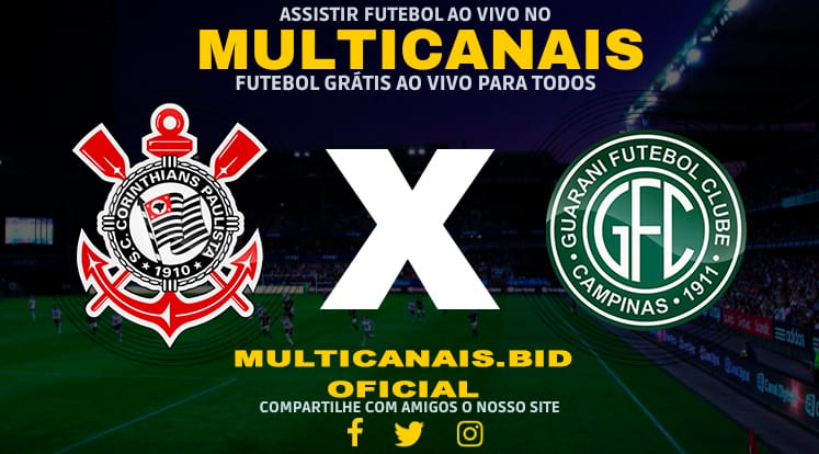 Assistir Corinthians x Guarani Ao Vivo Online HD 12/01/2024