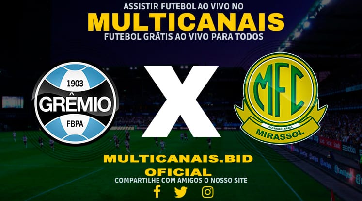 Assistir Grêmio x Mirassol Ao Vivo Online HD 12/01/2024