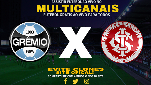 Assistir Grêmio x Internacional AO VIVO Online 20/07/2024