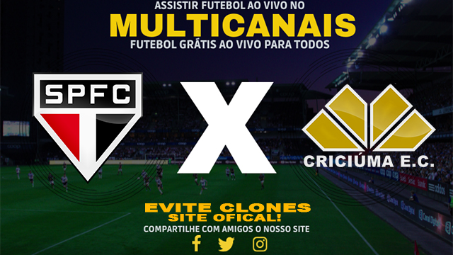 Assistir São Paulo x Criciúma AO VIVO Online 24/10/2024