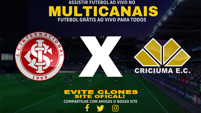 Assistir Internacional x Criciúma AO VIVO Online 05/11/2024