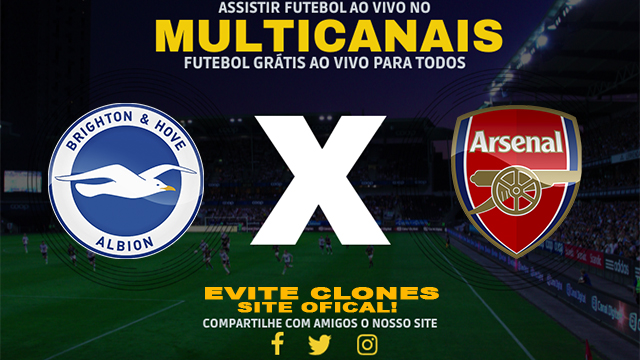 Assistir Brighton x Arsenal AO VIVO Online 04/01/2025