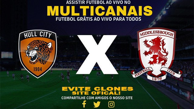 Assistir Hull City x Middlesbrough AO VIVO Online 01/01/2025