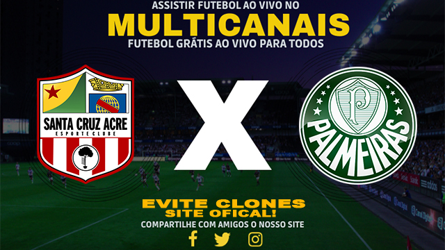 Assistir Santa Cruz AC x Palmeiras AO VIVO Online 06/01/2025