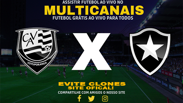 Assistir Votuporanguense x Botafogo AO VIVO Online 08/01/2025