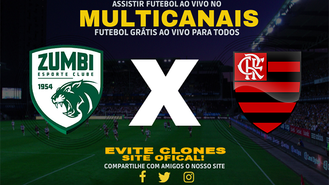 Assistir Zumbi x Flamengo AO VIVO Online 08/01/2025