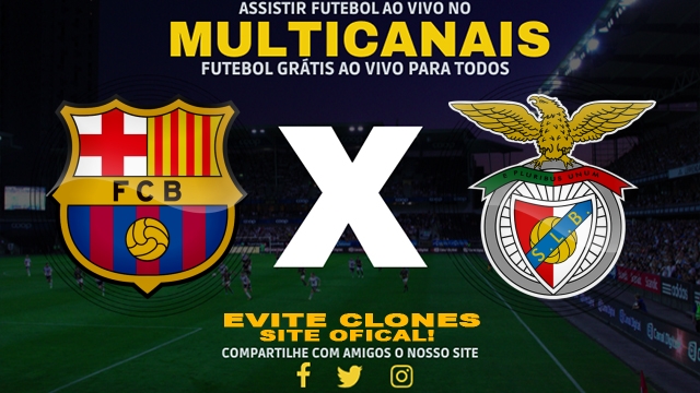 Assistir Barcelona x Benfica AO VIVO Online 11/03/2025