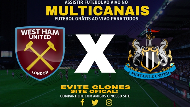 Assistir West Ham x Newcastle United AO VIVO Online 10/03/2025